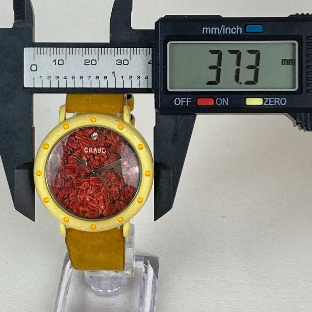 Crayo Slice of Time Women's Watch 37mm Pecan Pie Thanksgiving New Battery 9" - Picture 8 of 16